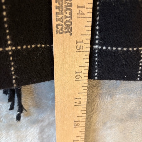 RalphLauren 100%Wool Mini Skirt Leather/Buckle/Fringe Sz 4 Grunge Y2K Classic - Picture 6 of 9